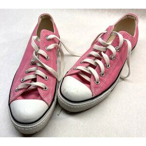 Chuck Taylor Pink Low Tops Women 9 Men 7 Canvas Sneaker Converse All Stars